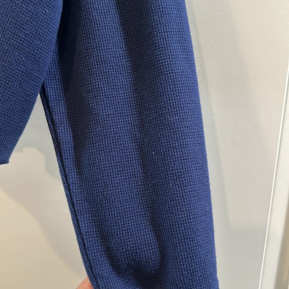 Target Wild Fable Navy Blue Cropped Long Sleeve Shirt - Picture 8 of 8